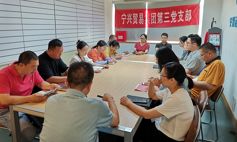 砥礪奮進(jìn)新征程 喜迎黨的二十大 —— 貿(mào)易集團(tuán)各黨支部積極開展主題黨日活動(dòng)